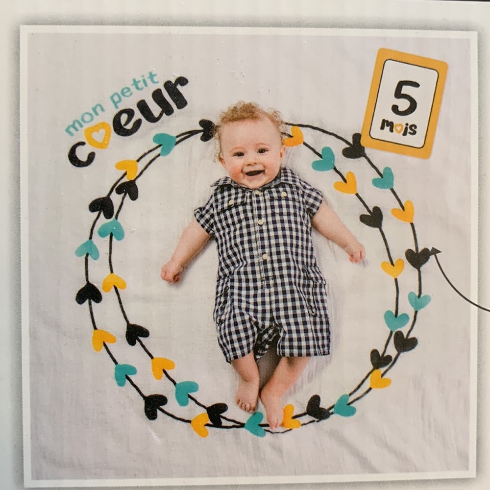 Lulujo Baby’s First Year Blanket & Cards Set